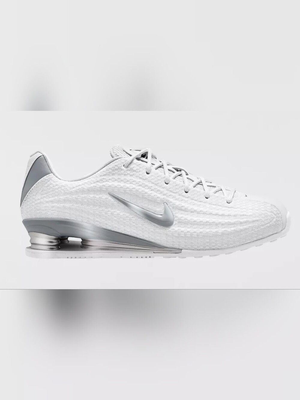 NEW!!! Nike Women's Shox Z Sneakers, Color: White/Metallic Silver, Size 9